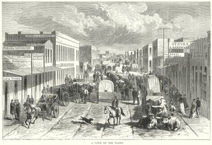 En by på slettene (gravering) av English School