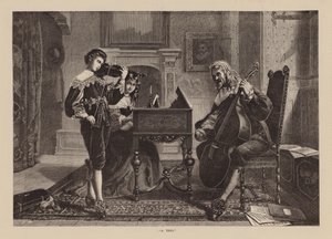 quot;En trioquot; (gravering) av English School