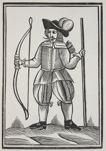 A True Tale of Robin Hood, illustrasjon fra Chap-books of the Eighteenth Century av John Ashton, pub. 1882 av English School