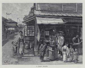 En godteriselger (litho) av English School