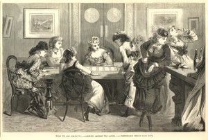 En fasjonabel kvinnelig farobank av English School