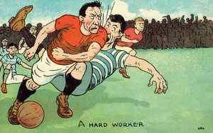 En hardtarbeidende (fargelitografi) av English School