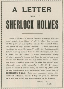 Et brev fra Sherlock Holmes av English School
