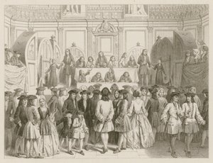 Et lotteri; rundt 1750 av English School