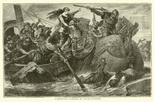 Ein räuberischer Einfall der teutonischen Eindringlinge