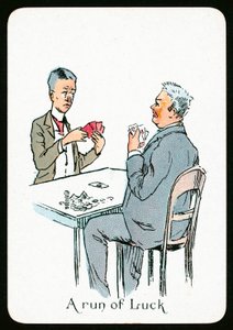 A run of Luck (farge litho) av English School