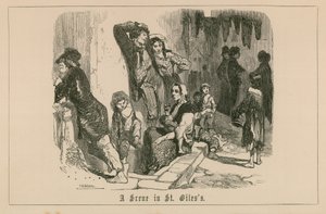 En scene i St Giles