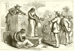 En slaveauksjon (gravering) av English School