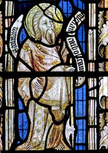 Et sørvindu som viser St Matthew av English School