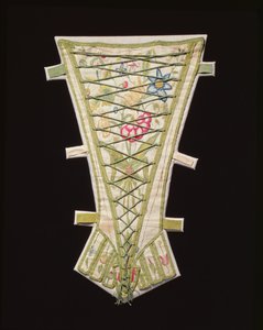 En stomacher, 1500-tallet (ull, lin og snor) av English School