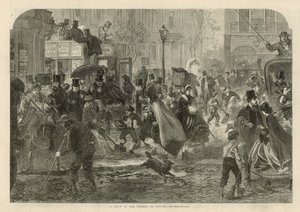 Et tøvær i Londons gater av English School