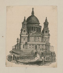 Utsikt over St Pauls Cathedral av English School