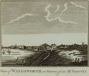 Utsikt over Wandsworth i Surrey av English School