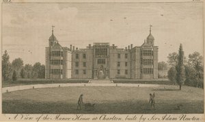 Utsikt over herregården i Charlton, bygget av Sir Adam Newton av English School