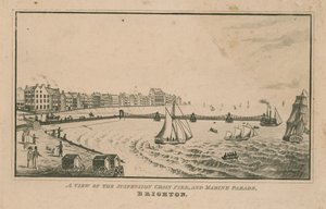 Utsikt over opphenget Chain Pier og Marine Parade av English School