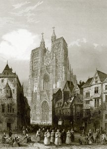 Abbeville katedral av English School