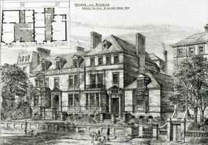 Abbey Place, St.Johns Wood, fra The Building News, 18. januar 1878 av English School
