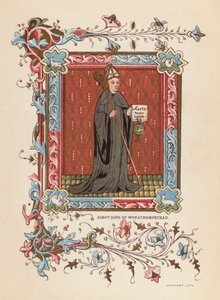 Abbed John av Wheathampstead (fargelitografi) av English School