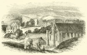 Abbotsbury Abbey (gravering) av English School