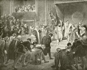 Abdikasjon av Gustavus Vasa (gravering) av English School