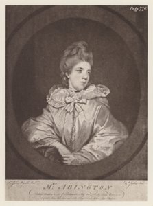 Abington, fru Frances (litho) av English School