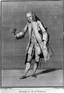 I følge Act of Parliament, laget av Louis Phillippe Boltard etter Bartholomew Dandridge, 1737 av English School