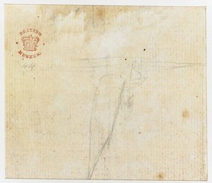 Legge til. 15508, f.44v, En skisse, fra 
