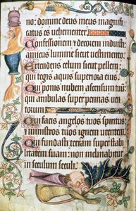 Legg til 42130 f.182v Salme 103 med grotesker, fra 