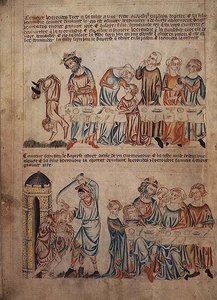Legg til 47682 f.21v Salome danser foran Herodes og døperen Johannes død, fra 