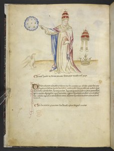 Legg til MS 15691 'Joachim Abbatis de Curatio, og Anselm, biskop av Marsicani, Vaticinia xxx av de romerske pavene; scil., av Nicholas III. til Innocent VIII', ca. 1500 (blekk og farge på lerret) av English School