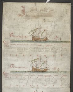 Legg til MS 22047 f.1r, The Galeass Grand Mistress, og Anne Gallant, fra 