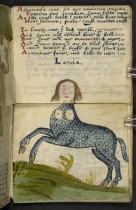 Legg til MS 57312 f13 spillbok (blekk og farge på pergament) av English School