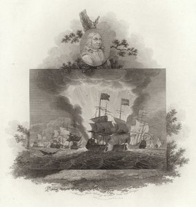 Admiral Blake beseiret nederlenderne under Van Tromp av English School
