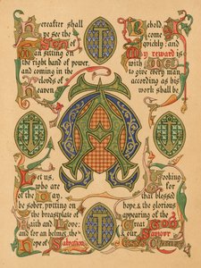 Advent (farge litho) av English School