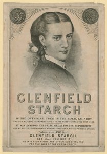 Annonse for Clenfield Starch av English School