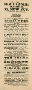 Annonse for Fergusons Grand and Oriental Promenade and Exhibition, 32 New Cut, Lambeth, London av English School
