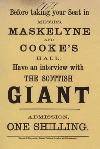 Annonse for Mrs Maskelyne og Cookes Hall av English School