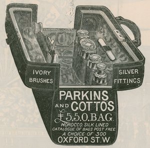 Annonse for Parkins og Cottos-veske av English School