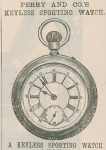 Werbung für Perry & Cos schlüssellose Sportuhr