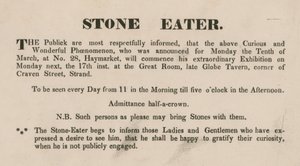 Annonse for Stone Eater av English School