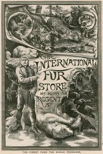 Annonse for The International Fur Store, 163 & 165 Regent Street, London av English School