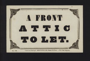 Annonse: Et frontloft til leie (type) av English School