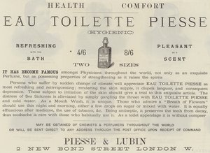 Annonse, Eau Toilette Piesse av English School