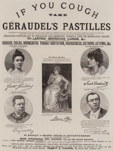 Annonse, Geraudels Pastiller (gravering) av English School