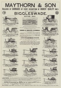 Annonse, Maythorn and Son (gravering) av English School