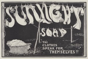Annonse, Sunlight Soap (gravering) av English School