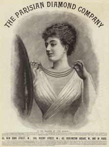 Annonse, The Parisian Diamond Company (gravering) av English School
