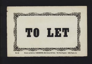 Annonse: To Let (type) av English School