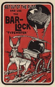 Annonse for Bar-Lock skrivemaskiner av English School