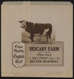 Annonse for Bescaby Farm biff